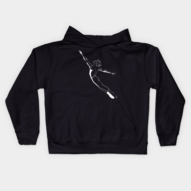 Ballet Dancing Kids Hoodie by thecolddots